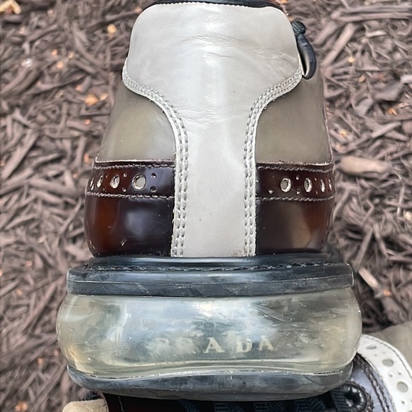 Prada Levitate Leather Wing-Tip Sneaker - Picture 11 of 16